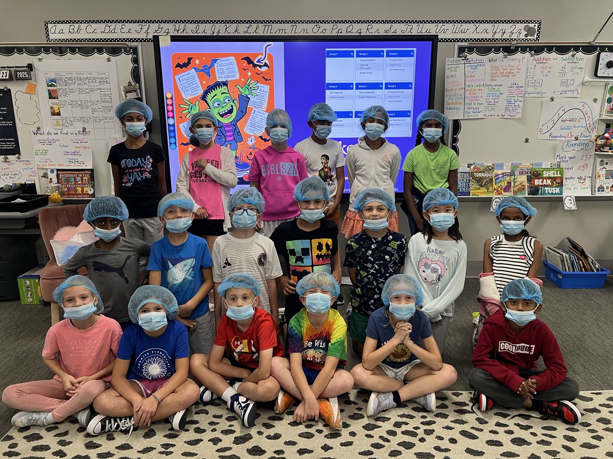 parisin3rd's tweet photo. Frankenstein's Surgery was successful!  Students practiced using their knowledge of text features to operate on Frankenstein! @ThomsonElem #TogetherWeGrow https://t.co/Sy82NZqlGZ