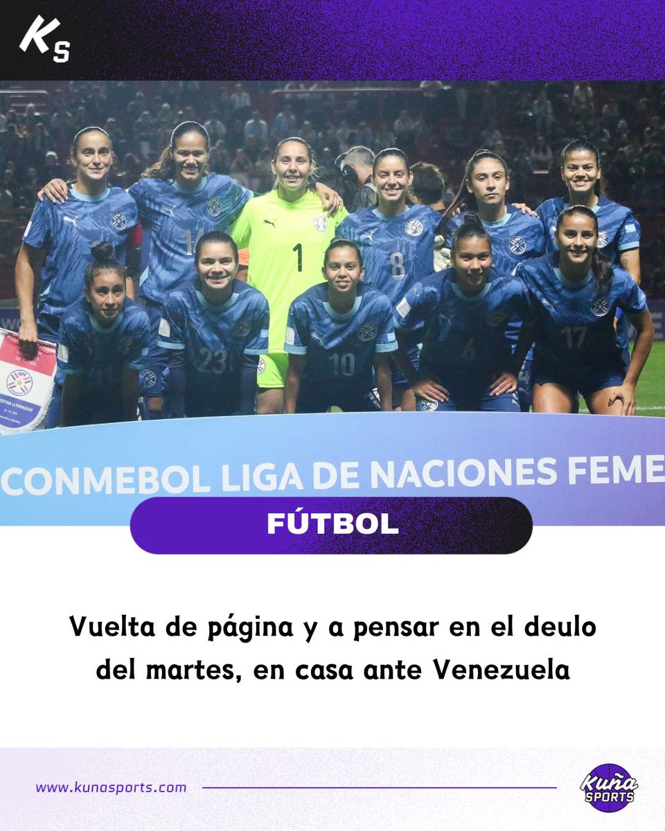 ¡A acompañarlas!🙋🏻‍♀️

🇵🇾La Albirroja absoluta inició su participación en la Liga de Naciones Femenina con derrota ante Argentina.

🇦🇷De local, la Albiceleste se impuso por 3-1 y el único gol paraguayo lo convirtió Liz Barreto (47′).

📸 <a href="/Albirroja/">Selección Paraguaya</a>.

#KuñaSports💜