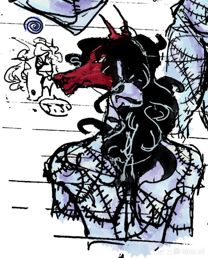 AnkhaNoir's tweet image. #oc #indiehorse #drawingart #DigitalArtist