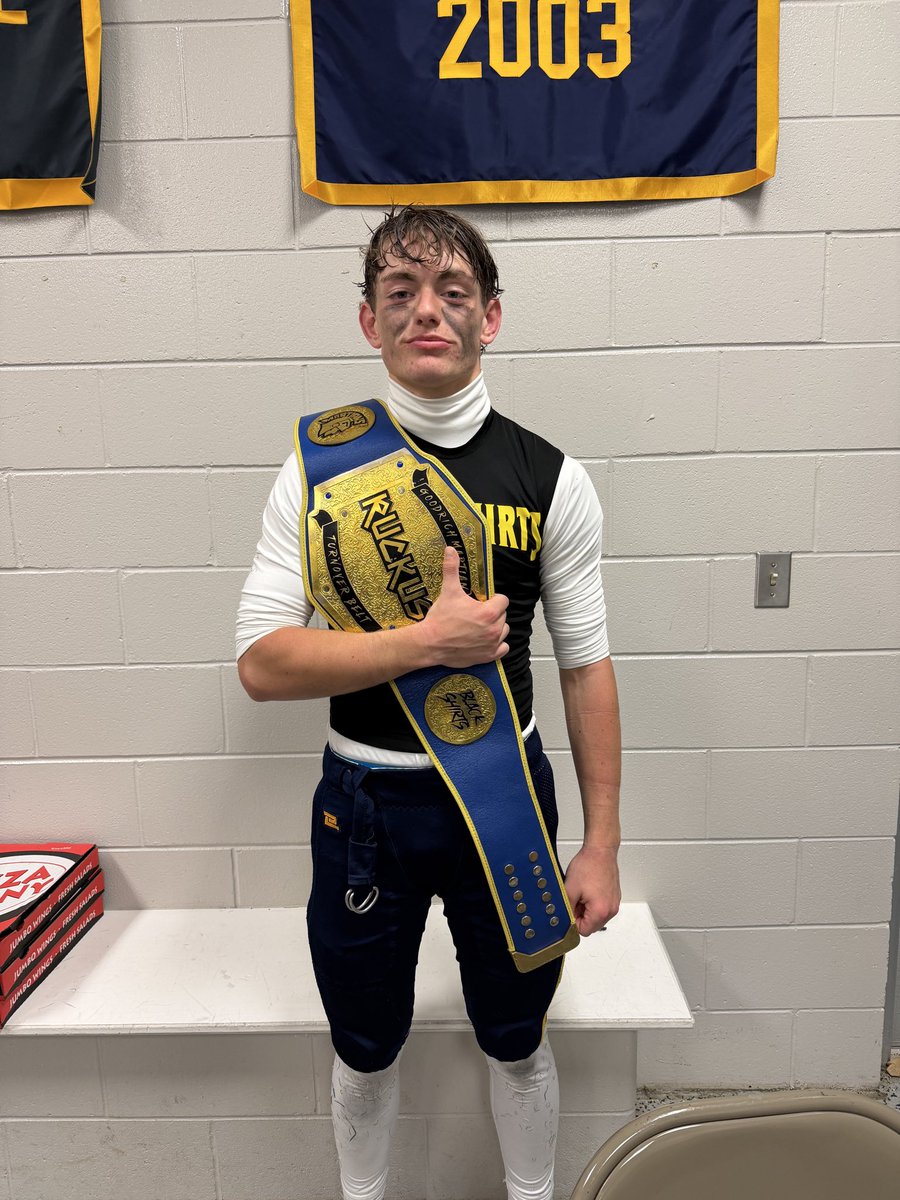 Turnover Champs from tonight’s battle vs. Gladwin! 
• Jr. Drew Aagesen – Sack and forced fumble
• Soph. Brice Edmonds – Fumble recovery and an incredible Pick Six! 🔥

Huge plays from these Dawgs! 🟡🔵 #TrenchMob #MartianDefense #GoodrichFootball