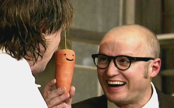 Carved turnips are creepy but nothing's as terrifying Eddie's shit-yourself-scary exploding carrot. 
<a href="/therealjoebob/">Joe Bob Briggs</a> <a href="/kinky_horror/">Diana “Darcy the Mail Ghoul” Prince 🎃💌</a> #thelastdrivein #splatterween #MutantFam