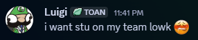 MoneySMPInsider's tweet photo. BREAKING: @LuigiToan's Dream A Tier is @Greninja 

"Stu would be the best A tier for me, he goes even with me" 

(Via: @discord) https://t.co/P3Fy00Jraa