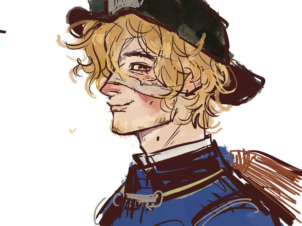 squarphoenix's tweet image. uhh… fire investigator? florian? idk. i was thinking about him today. endeared by him slightly.