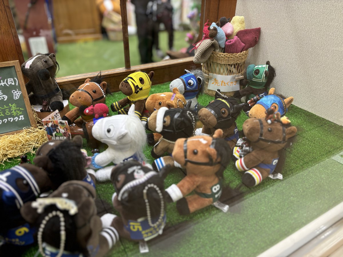 福島競馬場
今週もアイドルホース達はディスプレイ会議で盛り上がっています☺️
開催まであと2週間、どんな展示に決まるのか楽しみすぎます🥳

#福島競馬場