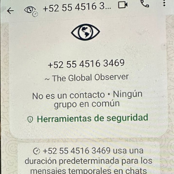 Este es el número del cual #AllanBarush habló para amenazarnos.

Repite la misma fórmula con la que las veces anteriores además de amenazarme me ha violentado a mí y a los míos con supuestas "organizaciones" inexistentes para intentar fabricar delitos que tampoco existen.