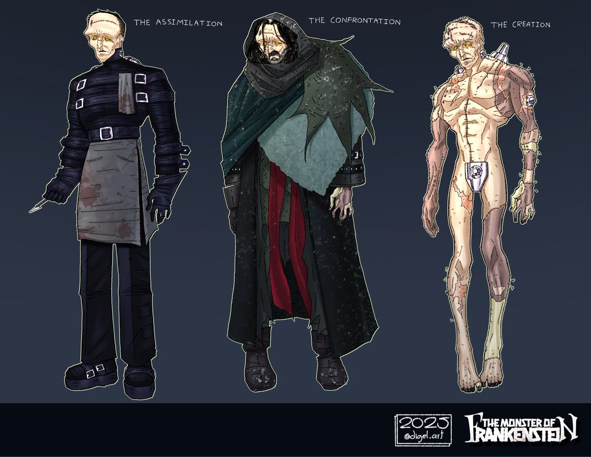 64Digel's tweet image. Ahora que @RealGDT regresó a Twitter me gustaría resubir mis ilustraciones de sus películas por si acaso las llega a ver jeje 
#Crimsonpeak #Panslabyrinth #Cronos #Frankenstein