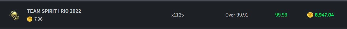 Doseducks's tweet photo. Well the 9000x ticket hit, but not bad 1125x. https://t.co/m8fpumXLth