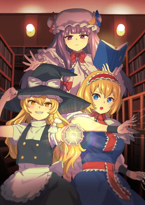 依頼で描いた安定の3人