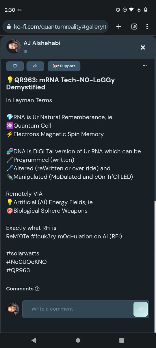 613solar's tweet photo. @SprouleSue @KirkR95908 @marenAbroadcom @surevesuimitpes @jayem111 @nunya969696 @MephilLu 🚨mRNA: Tr4ns IvIetals D3 T[Au] 0x 

🌈TrAn Z Agenda Demystified 
https://t.co/2NMKocbbQP

🧬m(RNA) Tech in Laymen Terms 
https://t.co/83xlGmSFpm

🎯Seizures = qCellz mis-alignment DisEase[X]

#fcuk3ry
#No0UOoKNO https://t.co/eDA9csW3k3