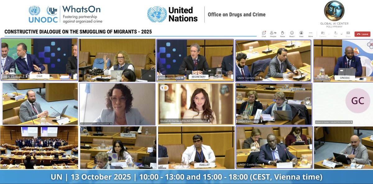 prianykova's tweet photo. Constructive Dialogue on the Smuggling of Migrants | @UNODC https://t.co/NBB1oE29gW
