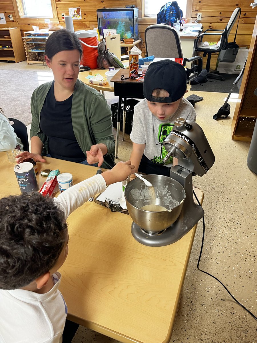 CampAdventure23's tweet photo. BIG Friday vibes at Camp Adventure! 🎉 Northside 8th graders crushed Incentive Day + Forest Academy baked, mixed, and explored reactions the Montessori way! 💚 https://t.co/drs915rGEG
