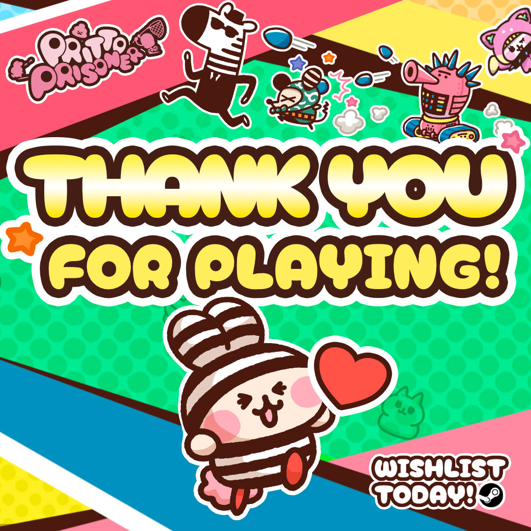 Huge thanks to everyone who checked out the demo! 💛 Stay tuned here for more news and updates as we march toward full release! 
👉 store.steampowered.com/app/3036800/