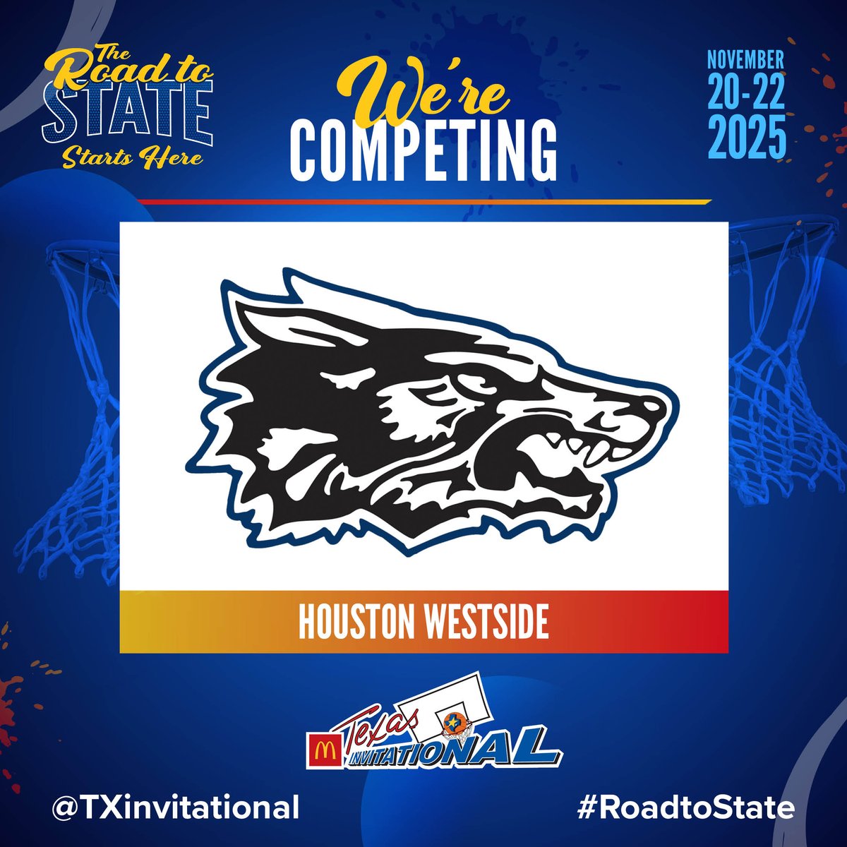 <a href="/WestsideWBB/">Wolf Defense</a> will be at the 2025 McDonald's Texas Invitational!🏀