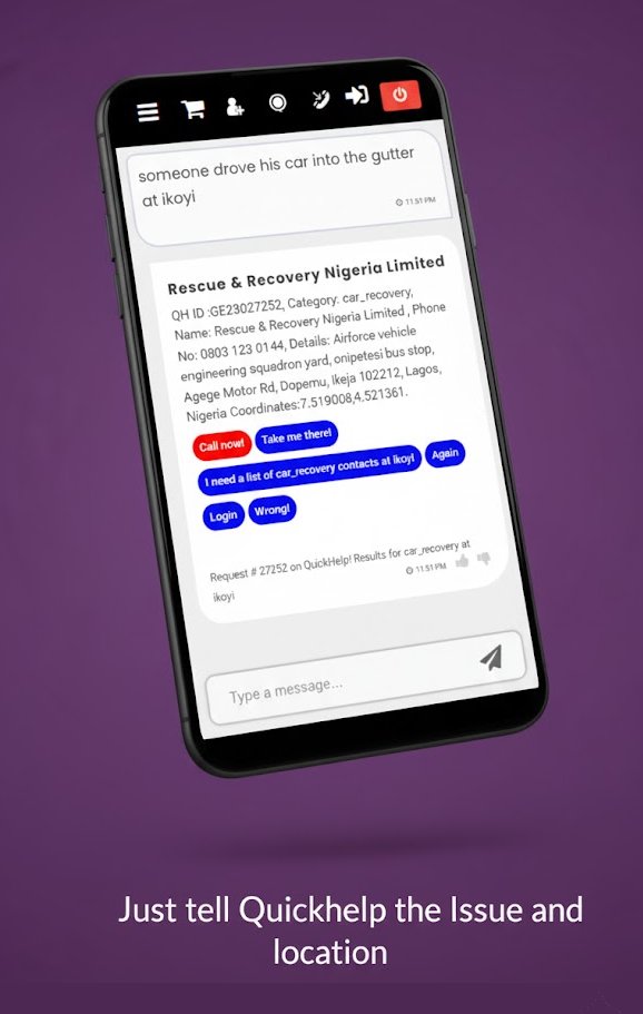 iQuickHelp's tweet photo. Just type the issue and location and get instant suggestions. #1DirectoryService #Upgraded https://t.co/QMLNmXuw8z