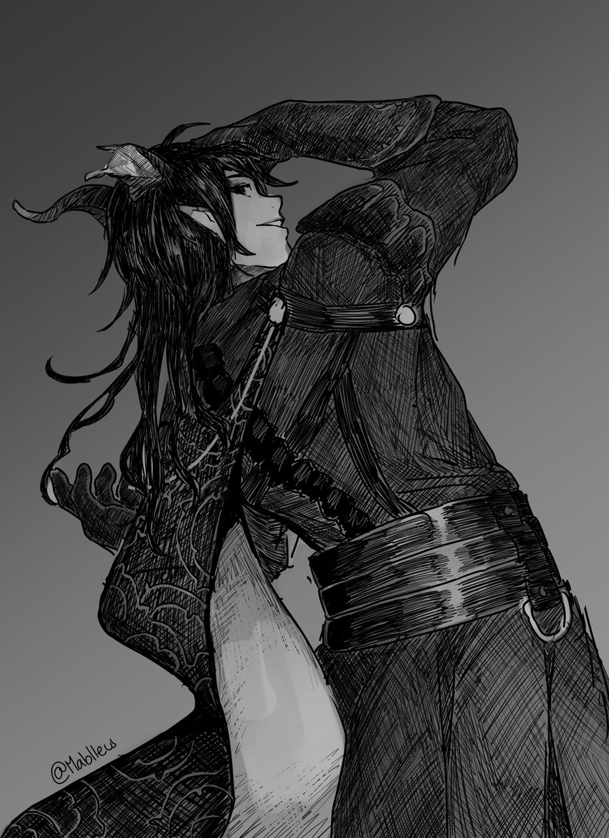 Malleus arching his back is nice 

#malleus #twstファンアート