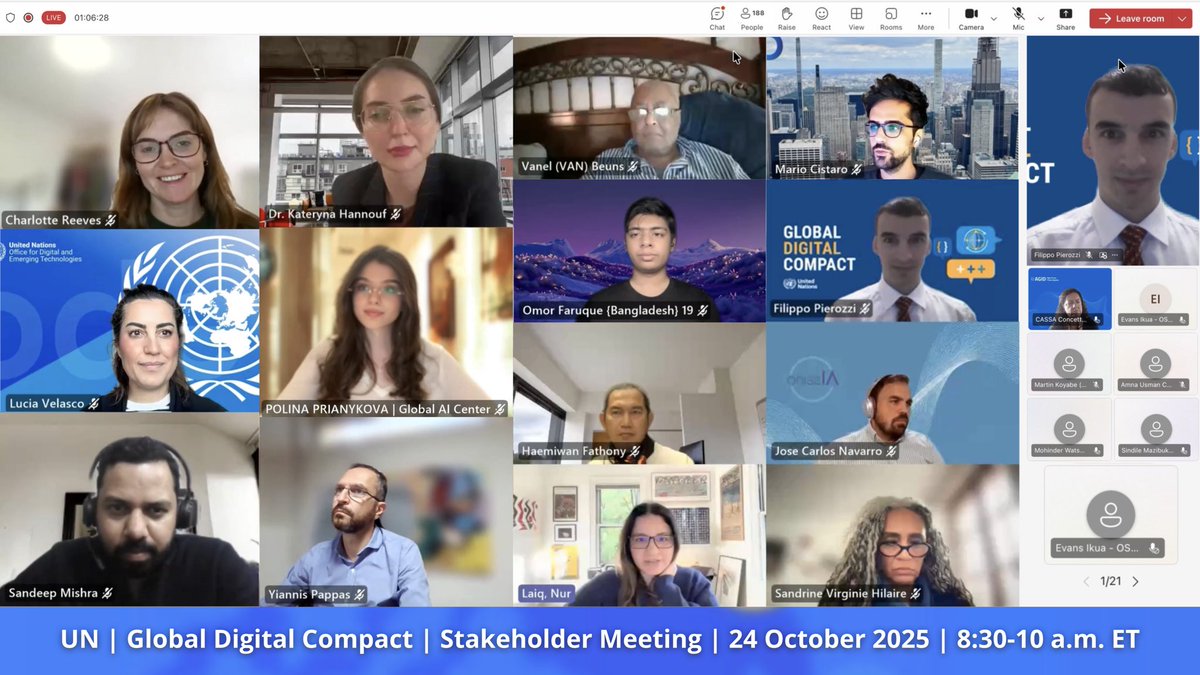 prianykova's tweet photo. 24 October 2025, the Global AI Center POLLYPRIANY participated in the @UN Stakeholder Town Hall on the Global Digital Compact https://t.co/fpkCBwUtI5