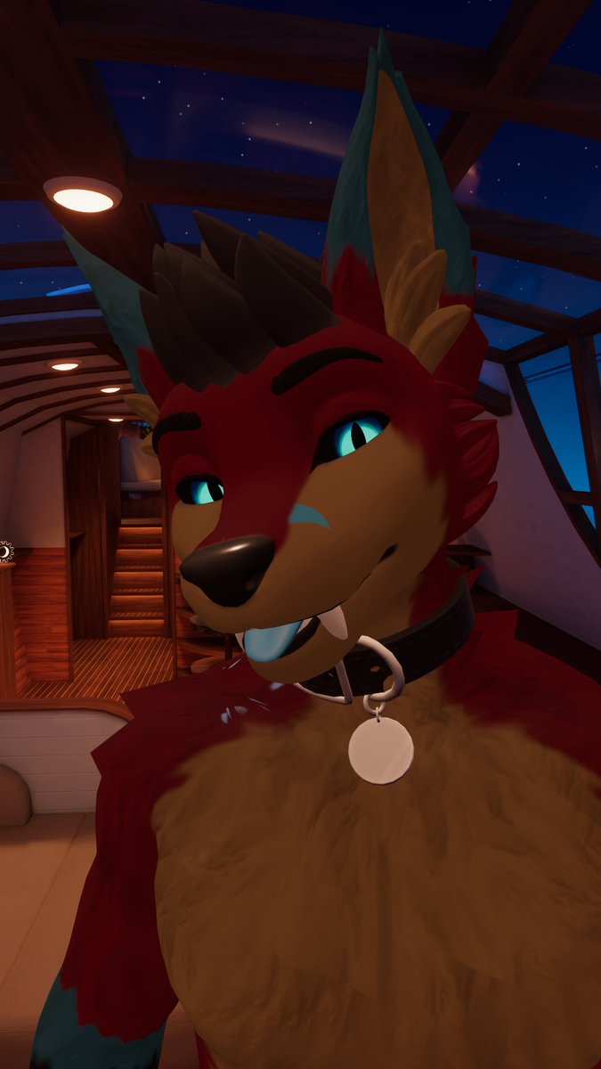 WE ARE IN VRCHAT! This time I have a wolf here! Hehe Ft @thatwolfkoda ! Come vibe with us~ 

Gonna be throwing some dice and answering questions bout us!  

--LIVE NOW! --