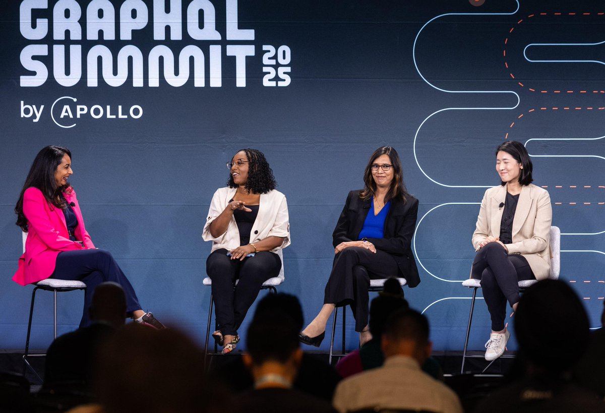 apollographql's tweet image. ICYMI, #GraphQLSummit brought together Block, Okta, and Meta to tackle one big question: how do you move agentic projects from pilots to production as the stack keeps changing?

@blocks: your agent must be the grown-up in the room.
@okta: purpose, privilege, protection.
@Meta:…