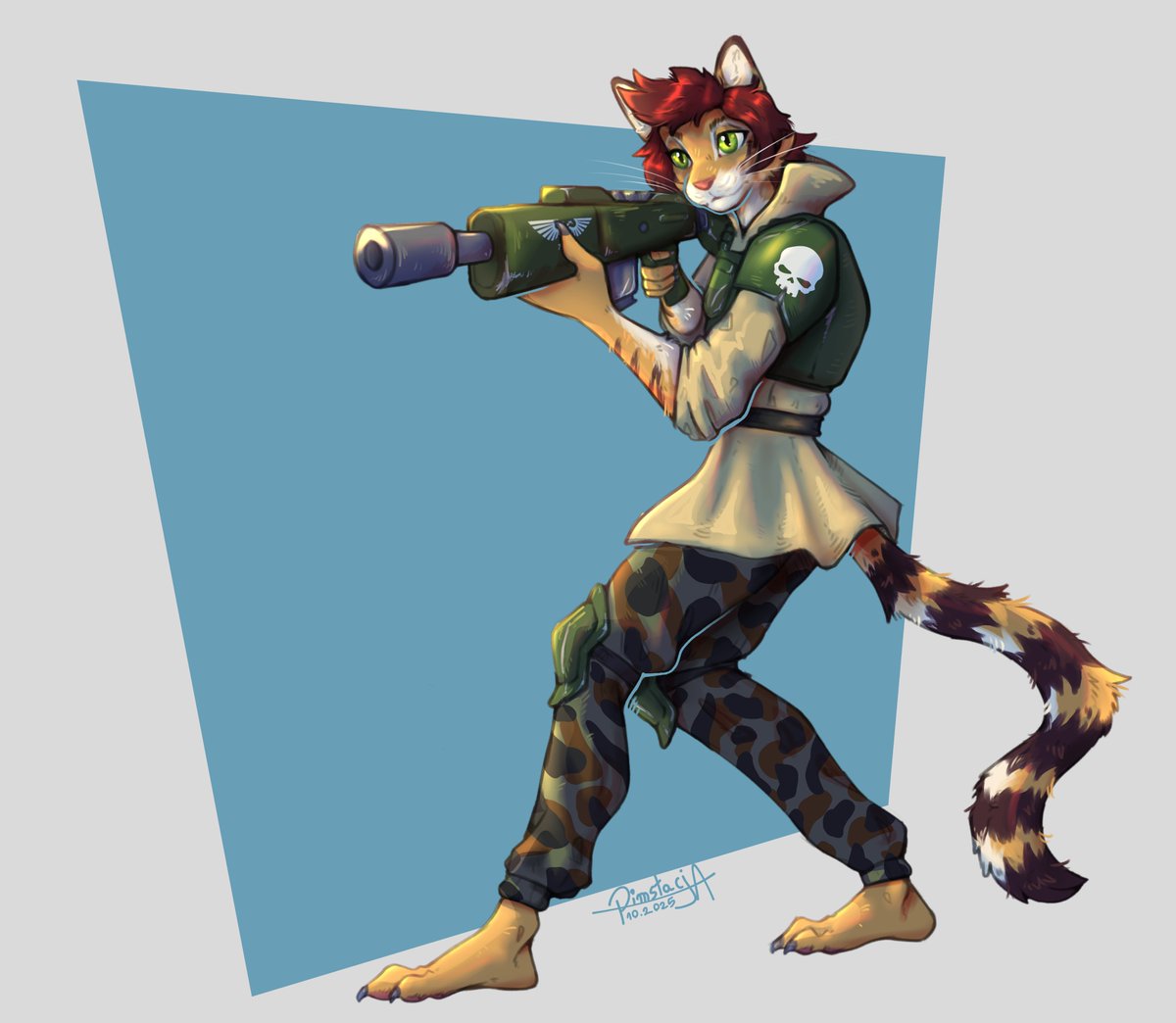 Sarge is ready for combat!

Commision for Mikey on telegram :3