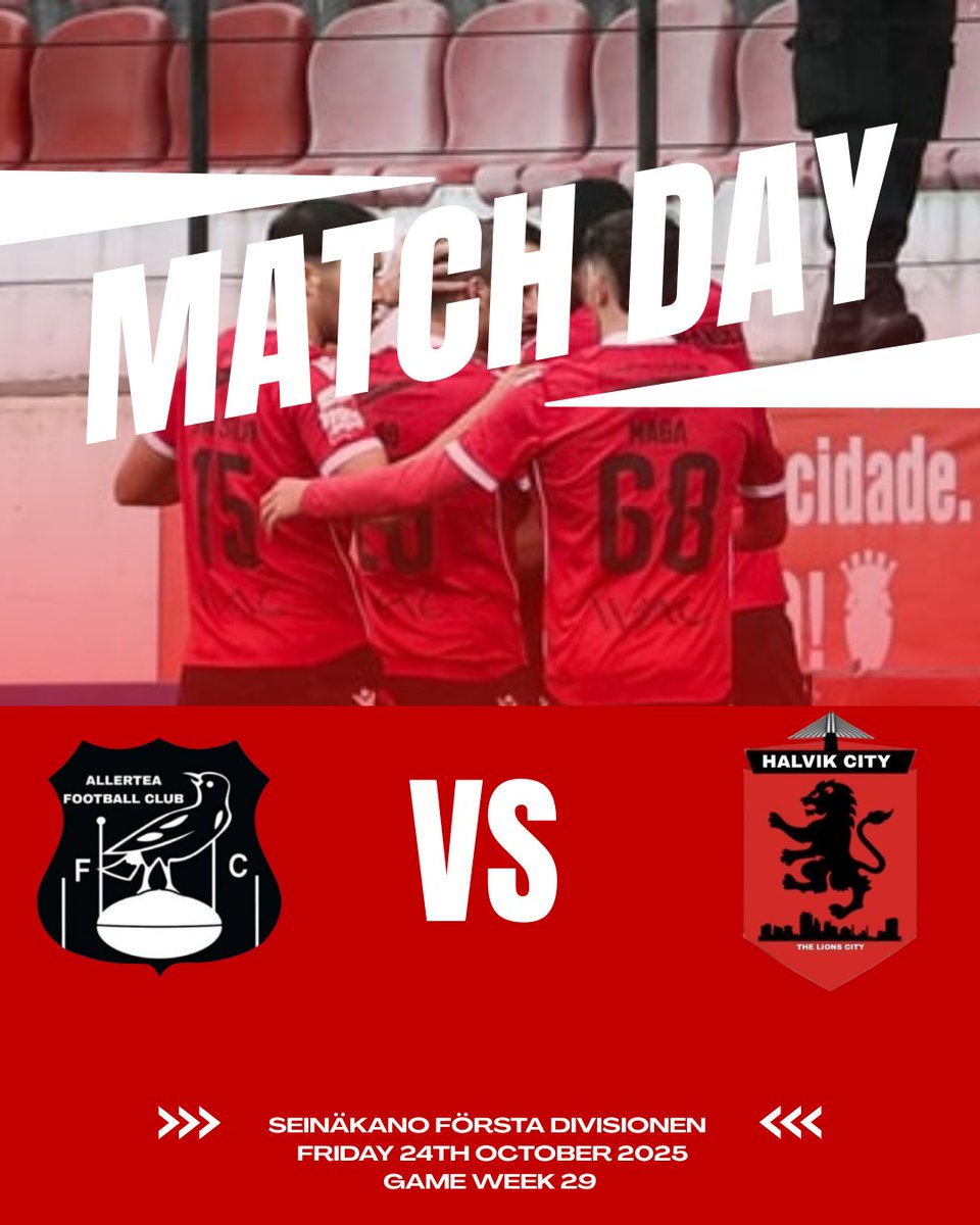 HalvikCityFC's tweet photo. Match Day 🔴⚫️ | 4.30 PM 
#ALLHAL | #SeinäkanosFinest https://t.co/1n9Uijl7WP