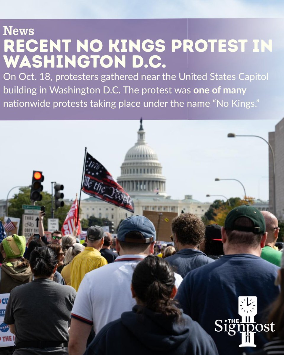 WSUSignpost's tweet image. Please read the whole story on our website, link in bio!

✍️: Jared Mitchell | Culture Editor, the Signpost
📸: Anna Kuglar | Photography Editor, the Signpost

#Nokings #Protest  #Washingtondc #DC #Trump #DMV #UScapitol  #Donaldtrump #Utah #Weberstate #Thesignpost #Ogden