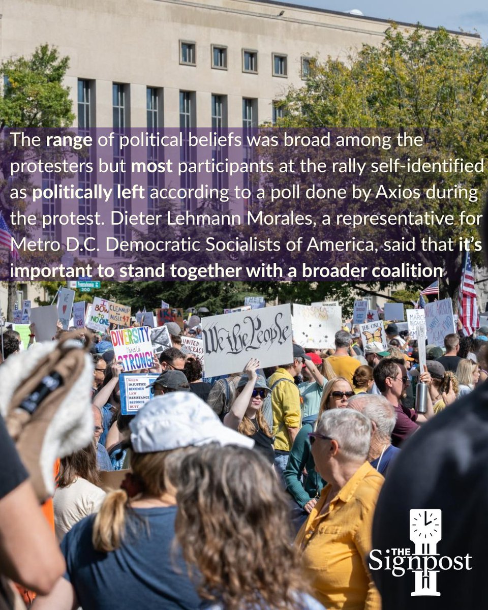 WSUSignpost's tweet image. Please read the whole story on our website, link in bio!

✍️: Jared Mitchell | Culture Editor, the Signpost
📸: Anna Kuglar | Photography Editor, the Signpost

#Nokings #Protest  #Washingtondc #DC #Trump #DMV #UScapitol  #Donaldtrump #Utah #Weberstate #Thesignpost #Ogden