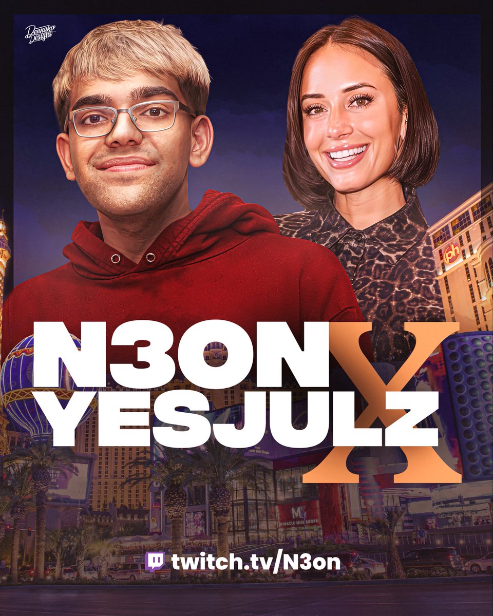 YesJulz's tweet photo. We are about to go live from Las Vegas! Meet us on @Twitch 

https://t.co/K7S0JINpZh https://t.co/5Z0za1ZV6c