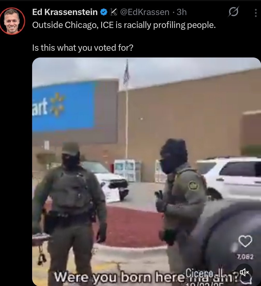 <a href="/EdKrassen/">Ed Krassenstein</a> Yes, this is exactly what America voted for. Thank you for asking. 

Trump told every person he ever spoke with during his rallies that he would be deporting illegal invaders, starting on Day 1. 

Promises Made, Promises Kept. 

God Bless our Commander in Chief,  President DJT.