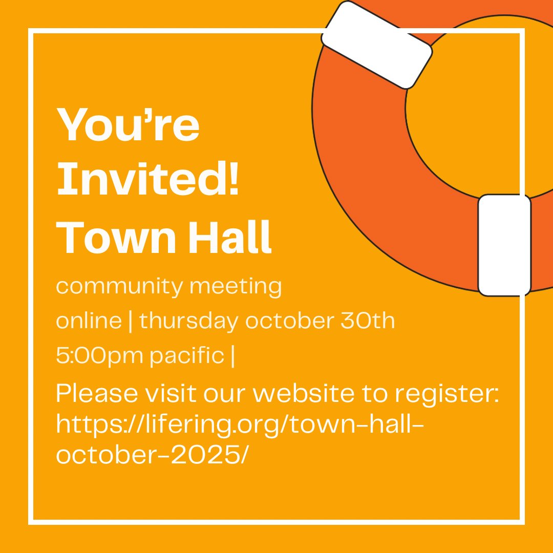 Have questions, comments, or concerns about LifeRings’s direction? Now’s your chance to let us know at our Town Hall next Thursday afternoon!

Please visit our website for more information and to register: lifering.org/town-hall-octo…

#lifering #secularrecovery #sobriety #recovery