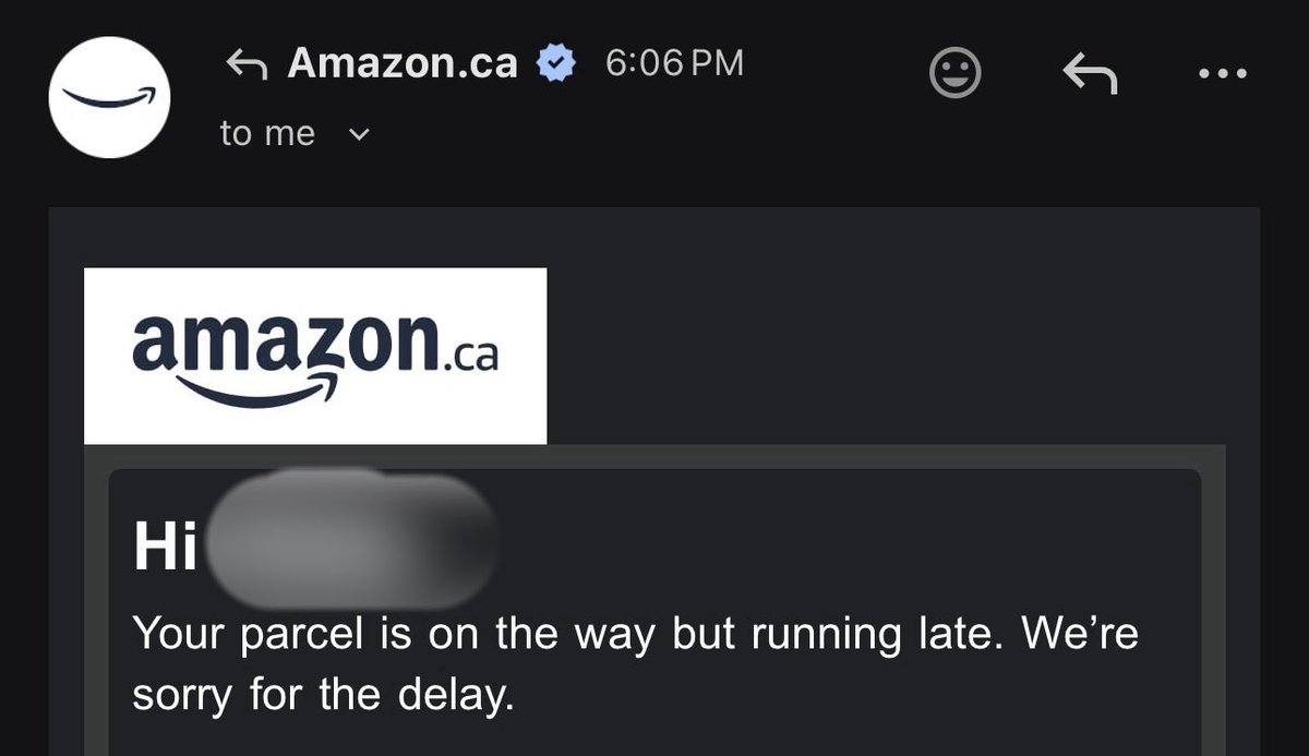 204_Chris's tweet image. .@amazon no need to email.  I now always expect Prime deliveries to be late.  #LowExpectations #PayForPremiumService