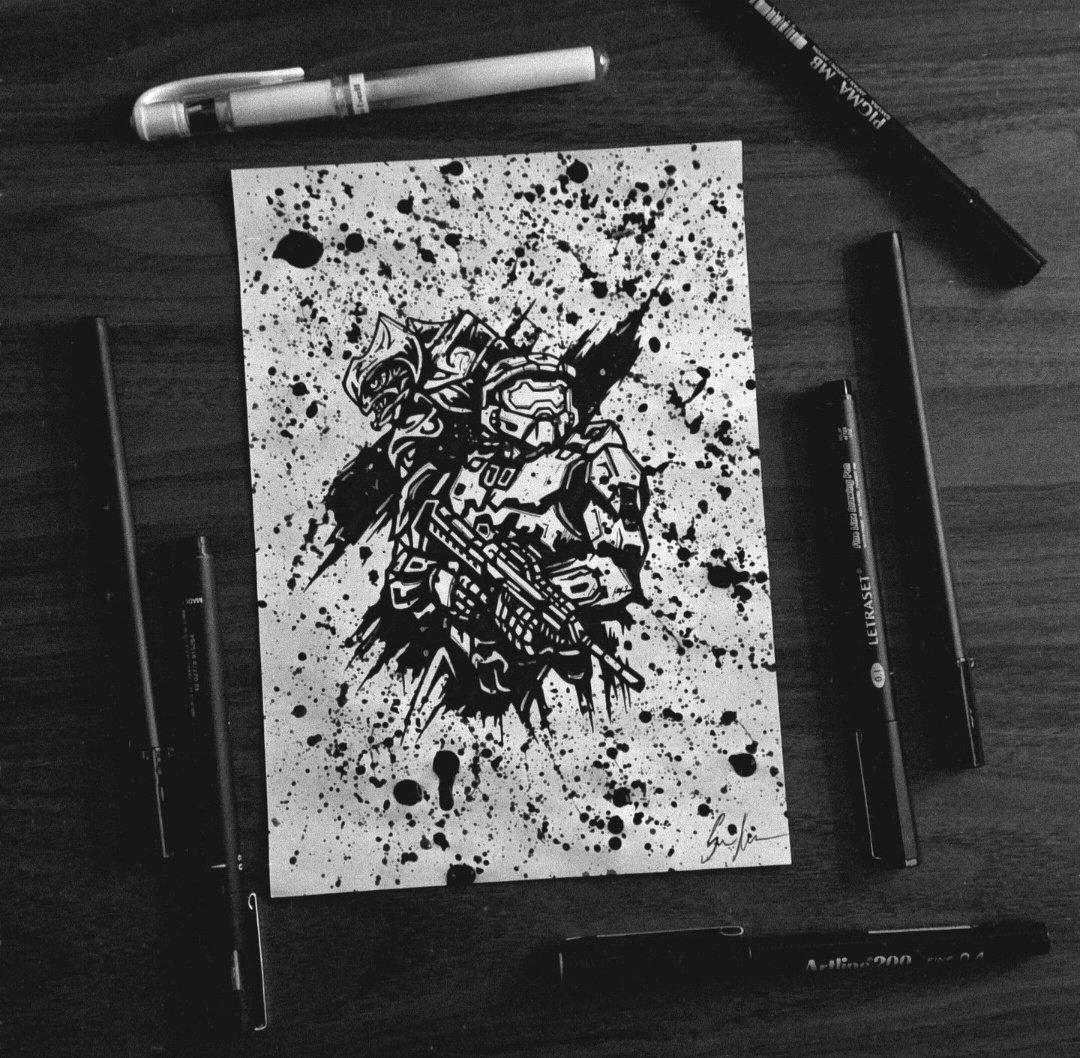 zsarakin's tweet image. No @HCS without some @Halo fanart 🫡 Wanted to embrace my own style, and this was the results for now! 🙌