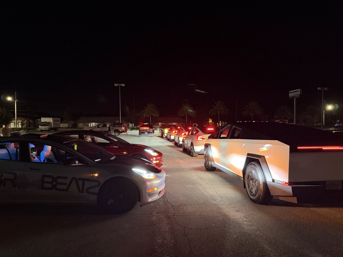 <a href="/TeslaOwnersFL/">Tesla Owners Florida</a> <a href="/TeslaBayTV/">@CYBRBEATZ</a> <a href="/MrMadeinAmerica/">Jason Blount</a> <a href="/AdvOfStarman/">The Adventures of Starman</a> <a href="/LiftoffEV/">Liftoff EV 🚀</a> <a href="/DreamCase_/">DreamCase</a> <a href="/FrubleFab/">Fruble</a> <a href="/medjahimoonwatr/">Medjahi Moon Water</a> <a href="/EVjectOfficial/">EVject</a> <a href="/NASAKennedy/">NASA's Kennedy Space Center</a> <a href="/jettypark/">Jetty Park</a> <a href="/Aurzen_official/">Aurzen Official</a> <a href="/SpaceX/">SpaceX</a> <a href="/Starlink/">Starlink</a> <a href="/roofnest/">Roofnest</a> <a href="/Tesla_Optimus/">Tesla Optimus</a> <a href="/teslascience/">Tesla Science Center at Wardenclyffe</a> Tesla Rocket Show is Live! 🚀💃🕺 #CyberCamping CYBRBEATZ <a href="/TeslaBayTV/">@CYBRBEATZ</a> <a href="/MrMadeinAmerica/">Jason Blount</a>