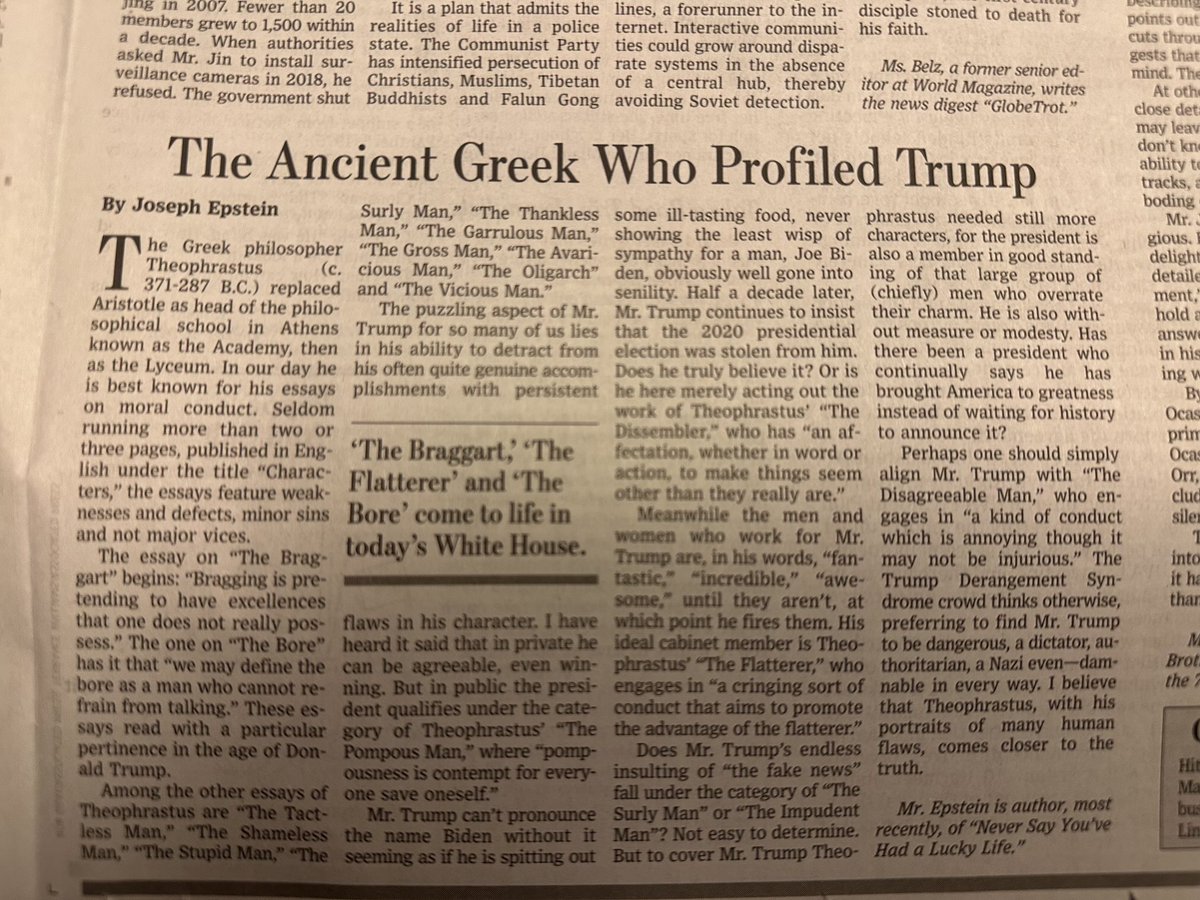 sharpwill's tweet image. Interesting essay in today’s paper