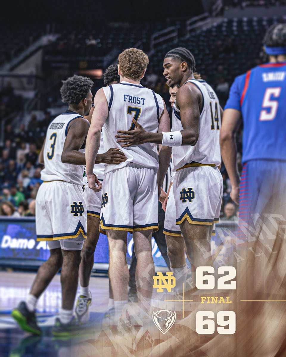 NDmbb's tweet image. final from Purcell.