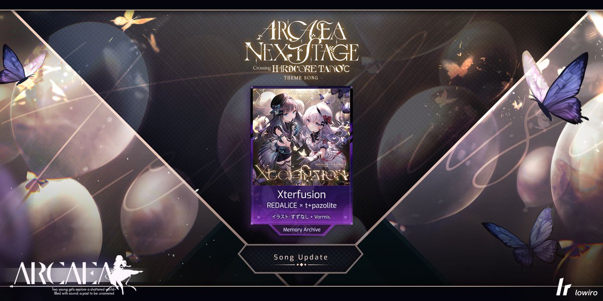 arcaea_jp's tweet image. 10/30リリースのVer. 6.10にて、
Arcaea Next Stageのテーマソングが
Memory Archiveに登場!
【"Xterfusion" by REDALiCE × t+pazolite】
"そしてまた、流れ込む記憶がまた1つ。
この光と硝子と、音にあふれた世界で。"
#arcaea_nextstage #arcaea
