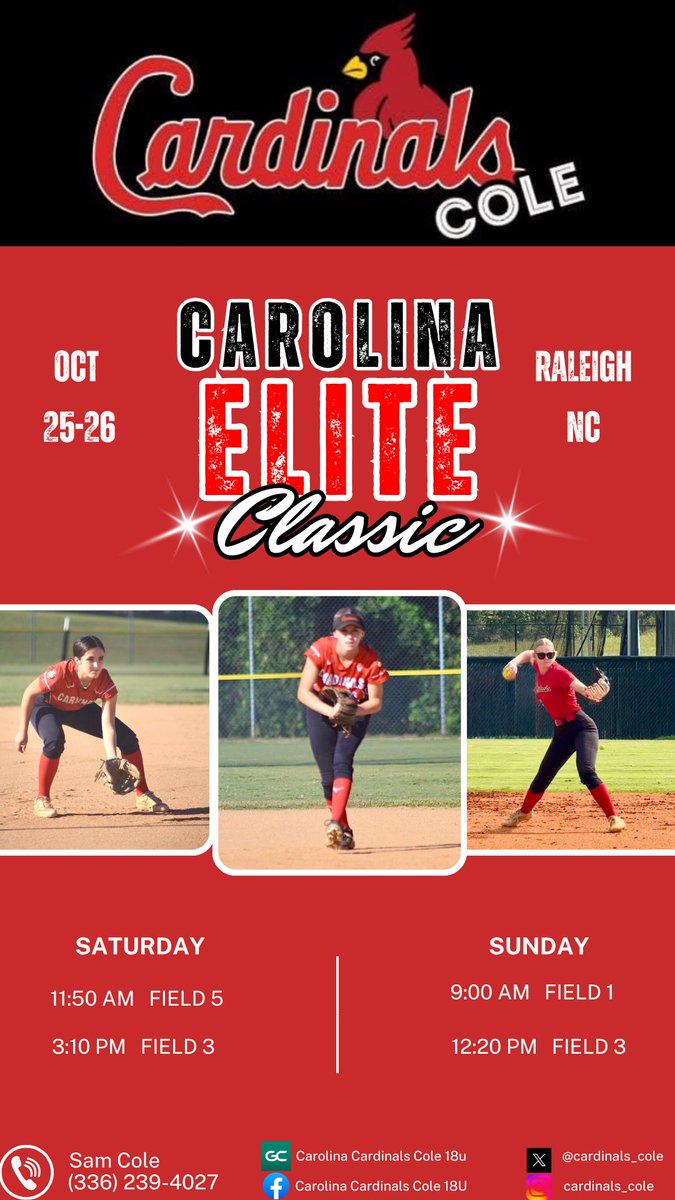 Back in Raleigh this weekend, Come see us! <a href="/UNCGSoftball/">UNCG Softball</a> <a href="/CofCSoftball/">Charleston Softball</a> <a href="/UMOSoftball/">Mount Olive Softball</a> <a href="/UNCSoftball/">Carolina Softball</a> <a href="/UNCWsoftball/">UNCW Softball</a> <a href="/LRSoftball/">Lenoir-Rhyne Softball</a> <a href="/PackSoftball/">NC State Softball</a> <a href="/WoffordSoftball/">Wofford Softball</a>