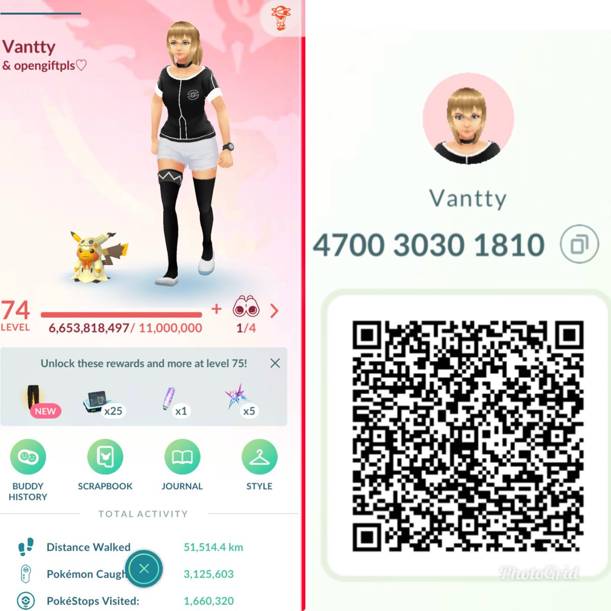 🔥 4700 3030 1810 🔥

🎁 Looking for 50+ Opener  🎁
🥚 Open Whenever 🥚
🚮 Slow progress will be remove 🚮
🦋 High Plains 🦋
🔄 Retweet 🔄
👇Comment IGN/DM + FC 👇

#PokemonGO #ポケモンgo