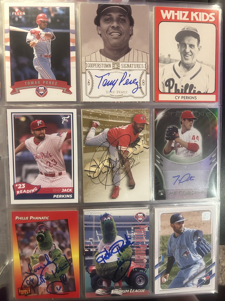 BullSchmidt1920's tweet image. Newest to my 1 card of every Phillie collection now includes both Phanatics autos and the page they are on. #Phillies #Hobby #CardCollecting.