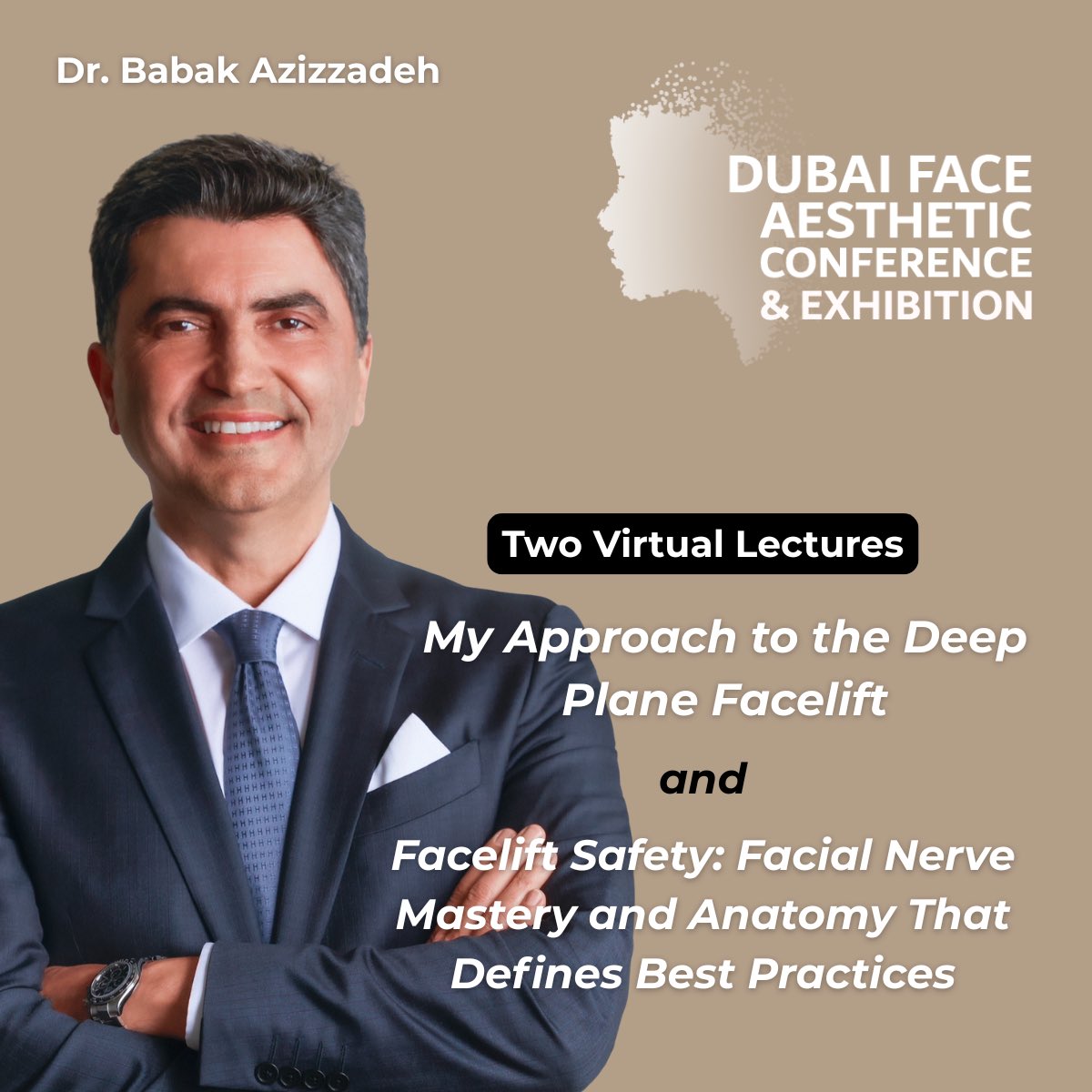 Honored to lecture virtually at the #DubaiFACE Aesthetic Conference — sharing insights on facial nerve mastery and my approach to facelift surgery.

Advancing safety, anatomy, and artistry — one lecture at a time. ✨
#DeepPlaneFacelift #FacialNerve #FacialPlasticSurgery #AAFPRS