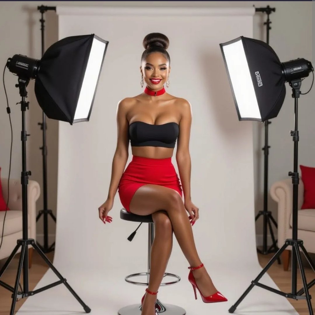 pimn_modeling's tweet image. How do Pimn models do self modeling without a mirror and no photographer or videographer, to do their own shoots like a pro? 
Simple, they use a tripod like there would be in a studio. Tap record, go model, walk back to camera, tap off. Edit- cut start & ending of shoot. Submit.