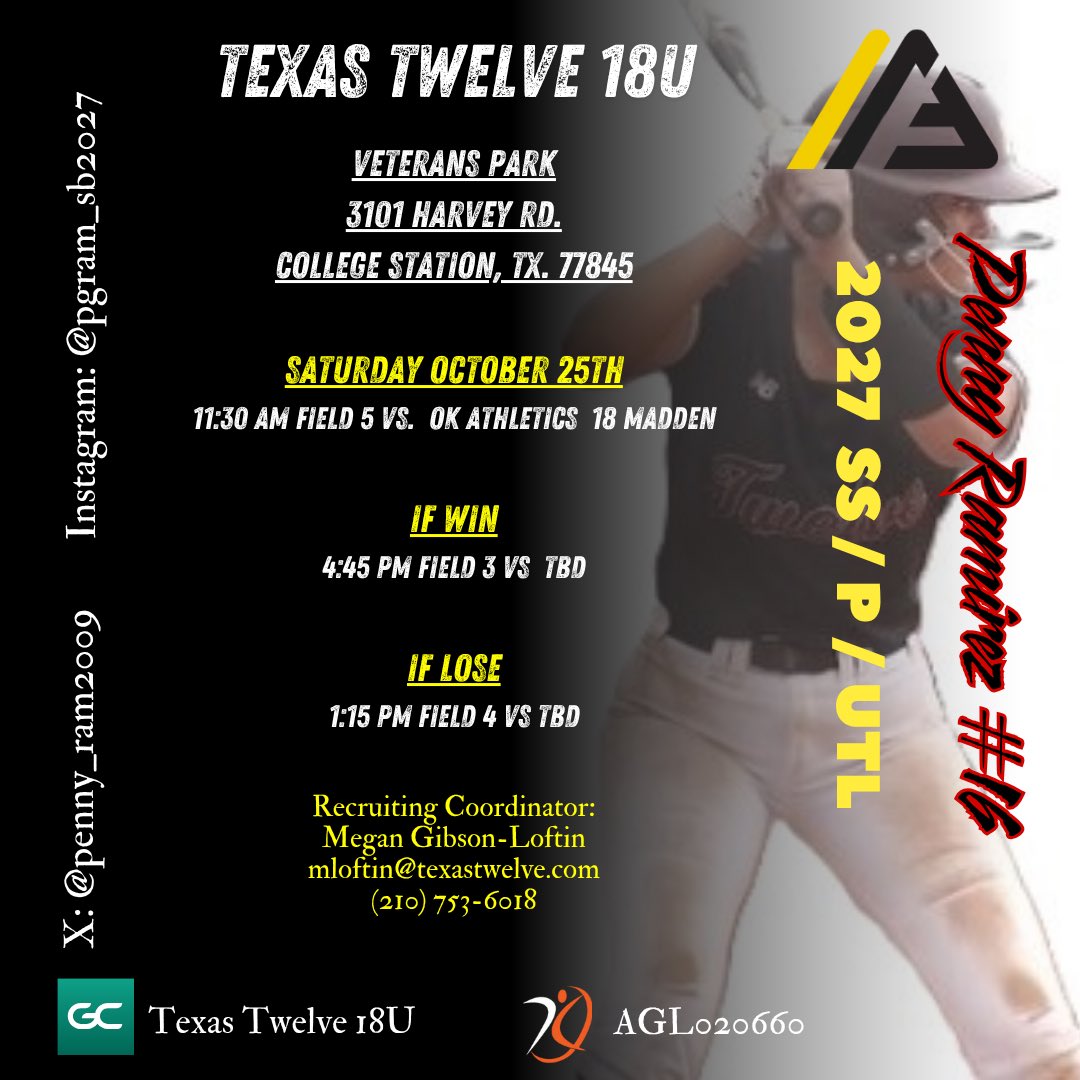 Schedule change for Texas Twelve 18U. <a href="/SoftballTwelve/">Twelve Softball</a> <a href="/UTDCometSB/">UT Dallas Softball</a> <a href="/caseydickson717/">Casey Dickson</a> <a href="/coach_HaleyLee/">Haley Lee</a> <a href="/coachpalegan/">Pal Egan</a> <a href="/emason55/">Elizabeth Mason</a> <a href="/hunter_bunch10/">Hunter Bunch</a> <a href="/TheCoachColwell/">Coach C</a> <a href="/CoachMariaWinn/">🥎CW🥎</a> <a href="/TonyMcK13576359/">Tony McKnight</a> <a href="/CoachGJCary/">Gregory Cary</a> <a href="/coach_NicoleD/">Coach Nicole Dame</a> <a href="/whyyousogood/">shelby janda</a> <a href="/jodyarmijo11/">jody armijo</a> <a href="/presbell17/">presley bell</a> <a href="/stoltz_taylor/">Taylor Lira</a>