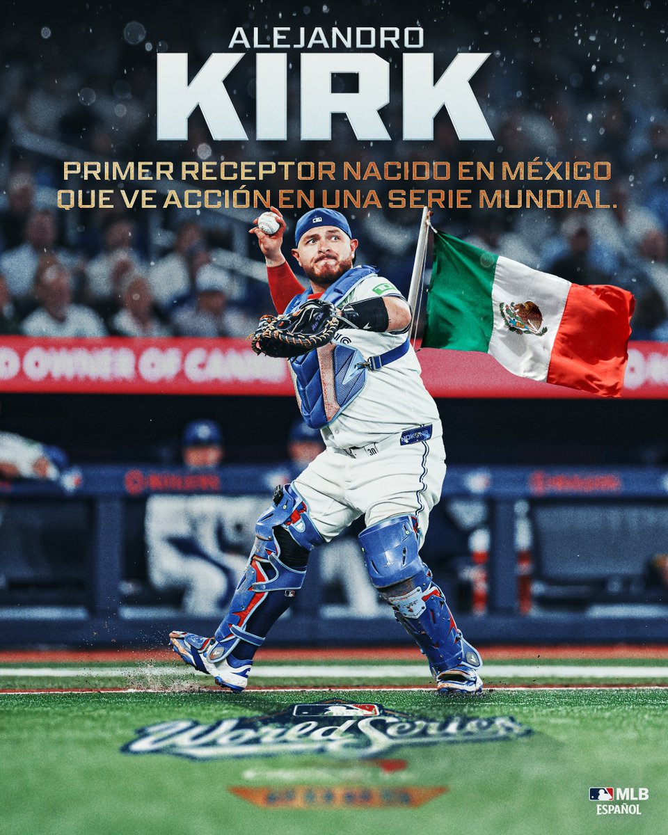 ¡Historia para Alejandro Kirk y el béisbol mexicano! 🇲🇽 #WorldSeries