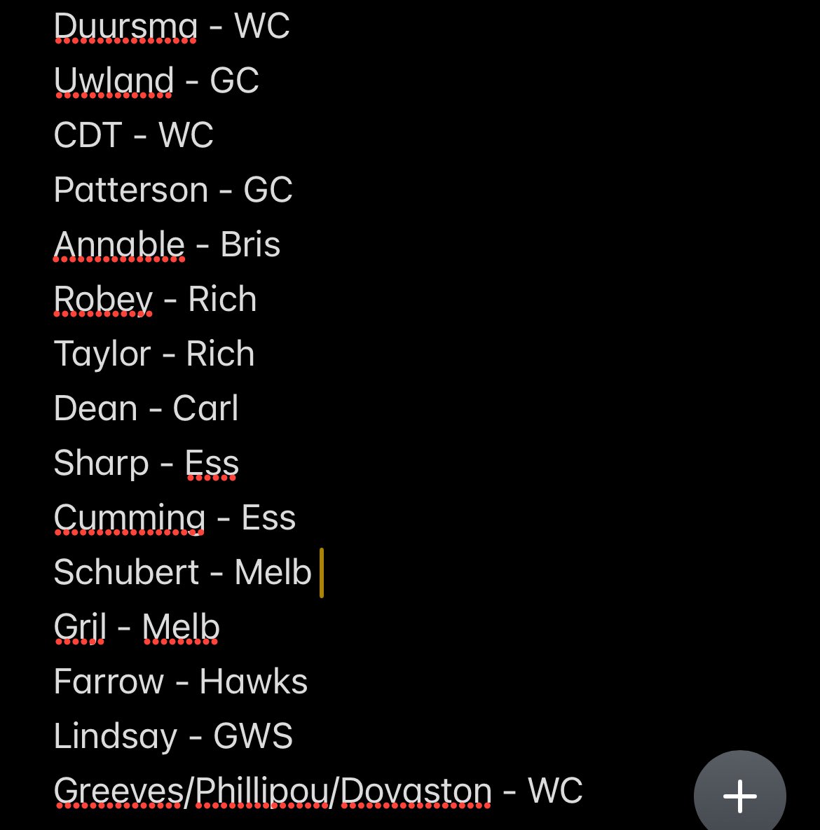 If the draft plays out according to Twomey’s draft rankings we would have access to Phillipou, Greeves or Dovaston at pick 13. You can see why we would want to get up to Carlton’s pick 9 - could get us Grjl, Cumming, Lindsay or Farrow.