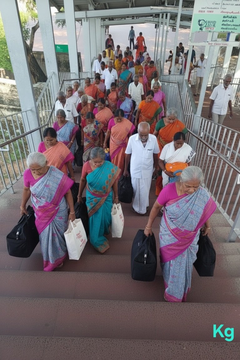 kajamade's tweet photo. Hon'ble Railway Minister @AshwiniVaishnaw, the lack of a lift/escalator on the Tambaram(TBM) East Side is causing severe hardship for senior citizens, disabled, and those with heavy luggage. URGENT action to install the BASIC essential facilities. #Tambaram @RailMinIndia https://t.co/uCOFXUOArj