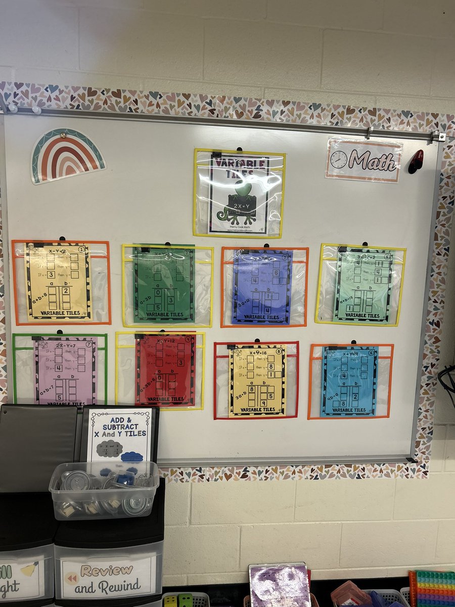 PamRountree's tweet image. Hands-on algebra → higher-level thinking! 💡 My 5th grade AC Math students used variable tiles to build, model, and reason like true mathematicians. Fun to watch and hear their thinking! 

@fakfamily 
#CriticalThinking #MathMinds #CheathamHillChampions