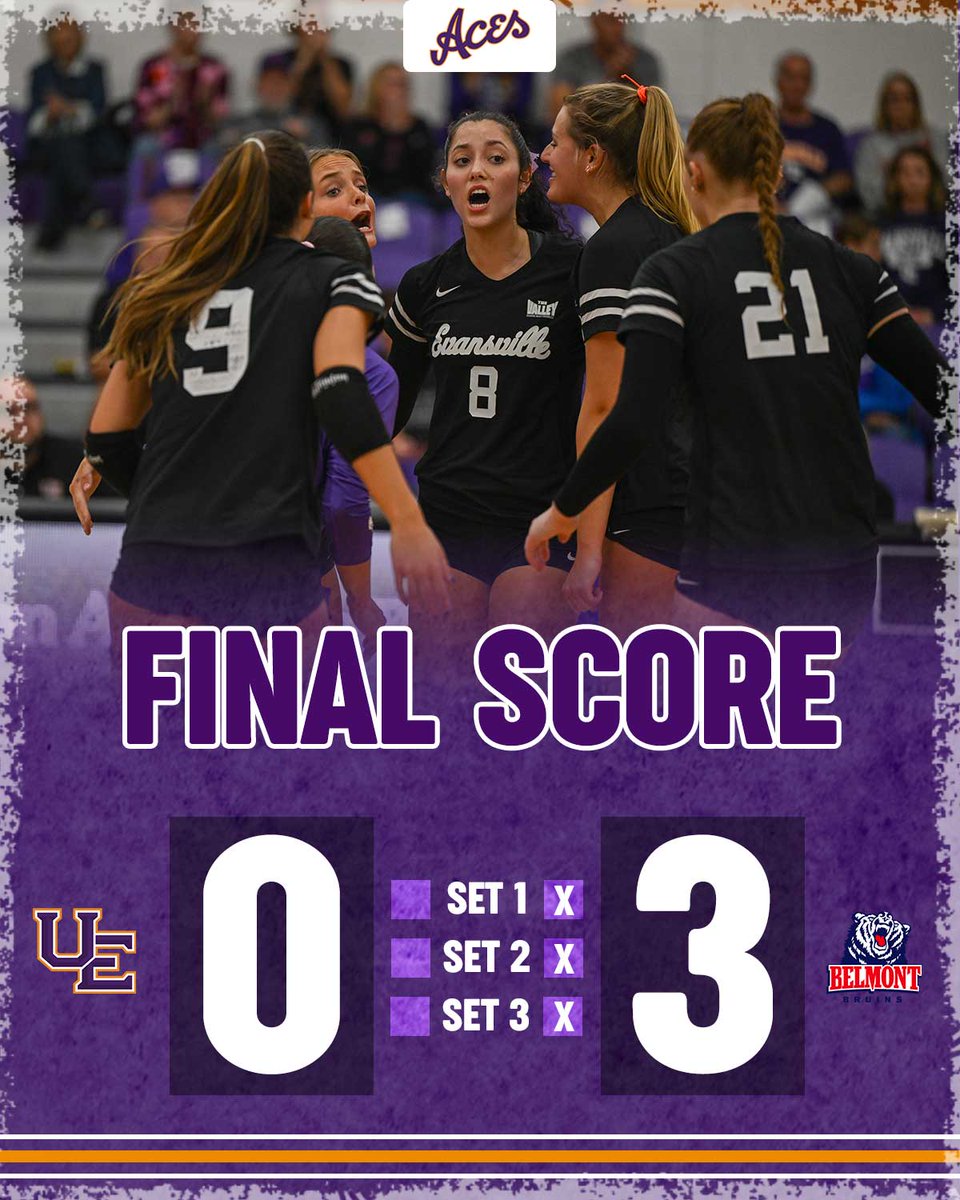 Final from Nashville. UE looks for weekend split with 5 p.m. match at Murray State on Saturday.

🏐 #ForTheAces