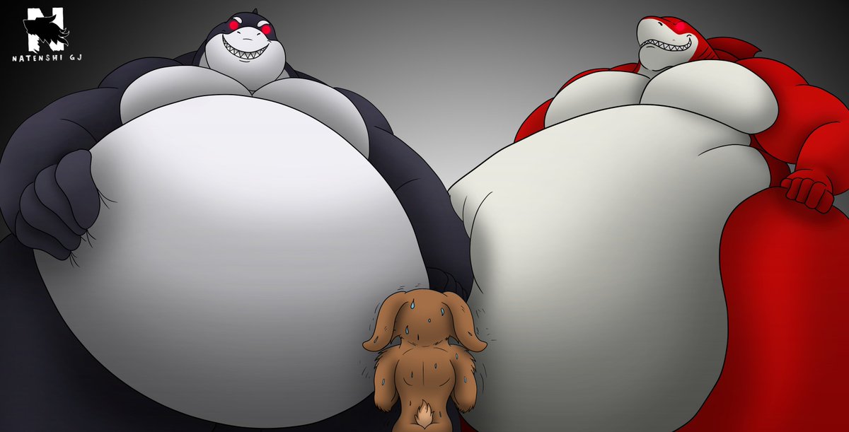 Ohhhhh dear.  looks to be that Milo has been stumbled across once again by IronGut, and Willy this time as well ;)  He sure was able to fit around the shark last time, but.... the equally big whale as well???  Uh oh....

Heheh Willy and Milo are :icongruntdude: