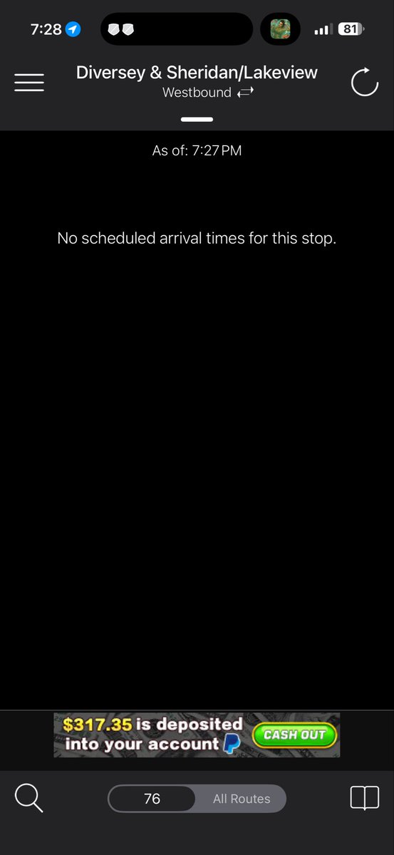 runner2622's tweet photo. really @cta this route never has busses!  awful awful awful! https://t.co/nZHGUvMvYz