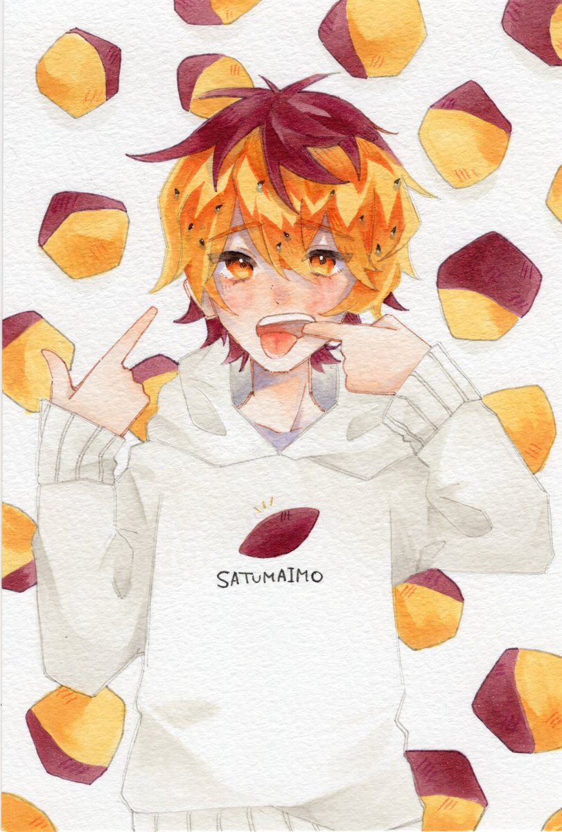 といろれんじ。@4/19~はじまりの時展2 (@1016_range) on Twitter photo 流行りの大学芋ヘア🍠
 #コピック  #illustration 流行りの大学芋ヘア🍠
 #コピック  #illustration