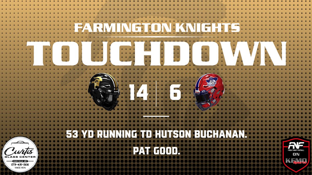 🏈FB, Week 9,
0:48 Qtr: 

Farmington 14

Central 6

<a href="/STLhssports/">STLhighschoolsports</a> <a href="/missouri_sports/">Missouri Sports Network</a> <a href="/scoreboardguy/">SCOREBOARD GUY</a> <a href="/FHSKnightsAD/">Farmington Athletics</a> <a href="/rebelsR3_sports/">Central Rebel Athletics</a>